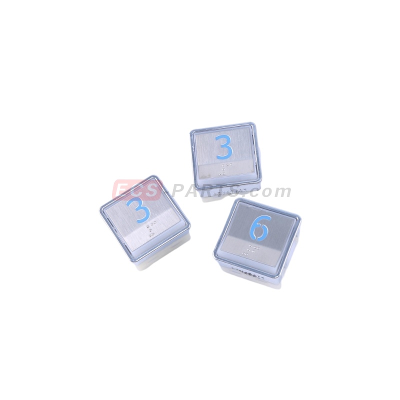 Elevator Square Button EMA323AH with Braille