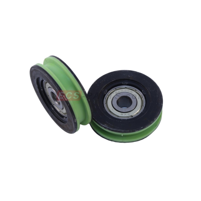 Elevator Door Hangar Roller FAA456X1 Green with Shaft
