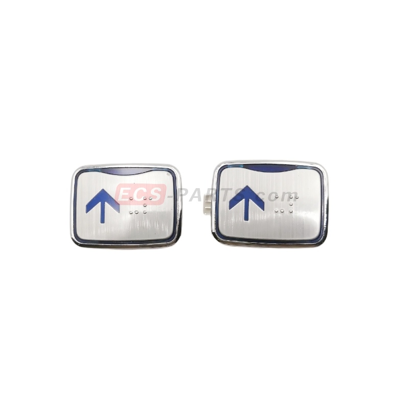 Elevator Square Push Button AEN04C049 Blue Light With Braille