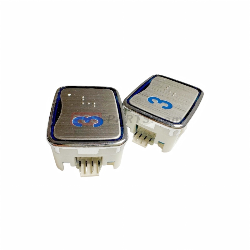 Elevator Square Push Button AEN04C049 Blue Light With Braille