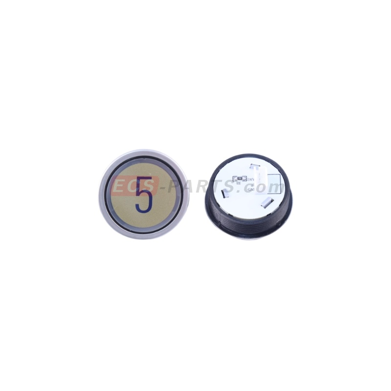 Elevator D Type Round Button 36mm 3 Pins