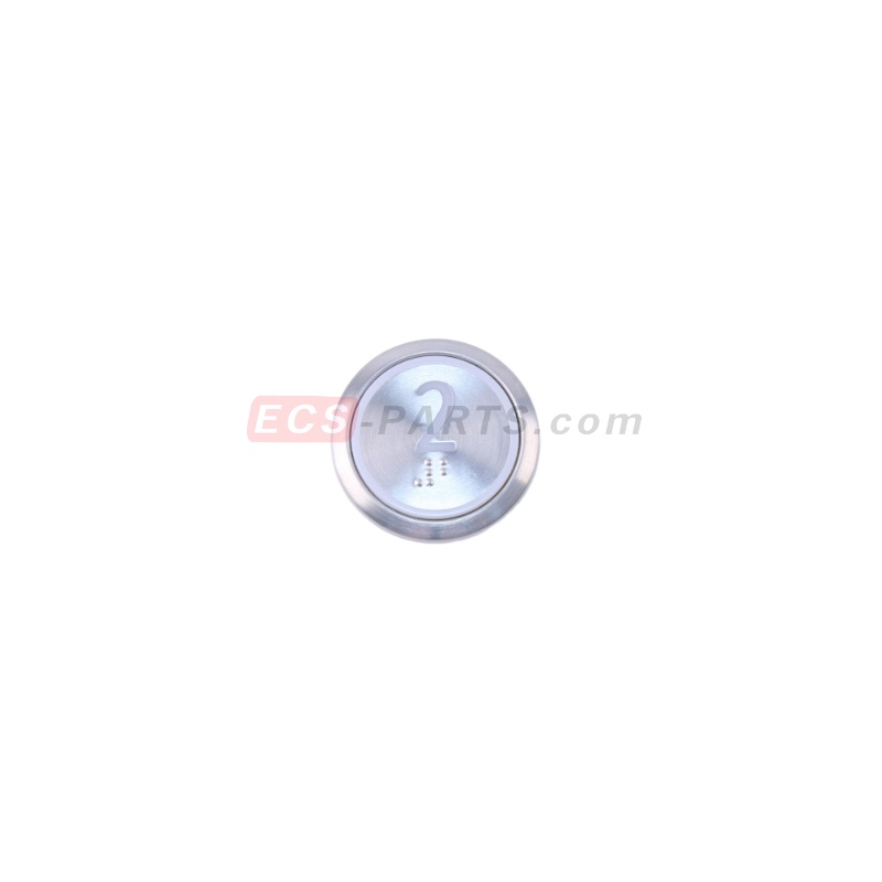 Elevator Round Button with Braille 34mm