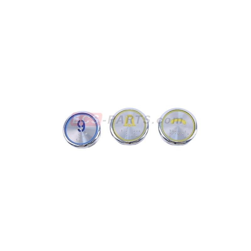 Elevator Round Push Button PB28 24VDC Stainless Steel with Braille